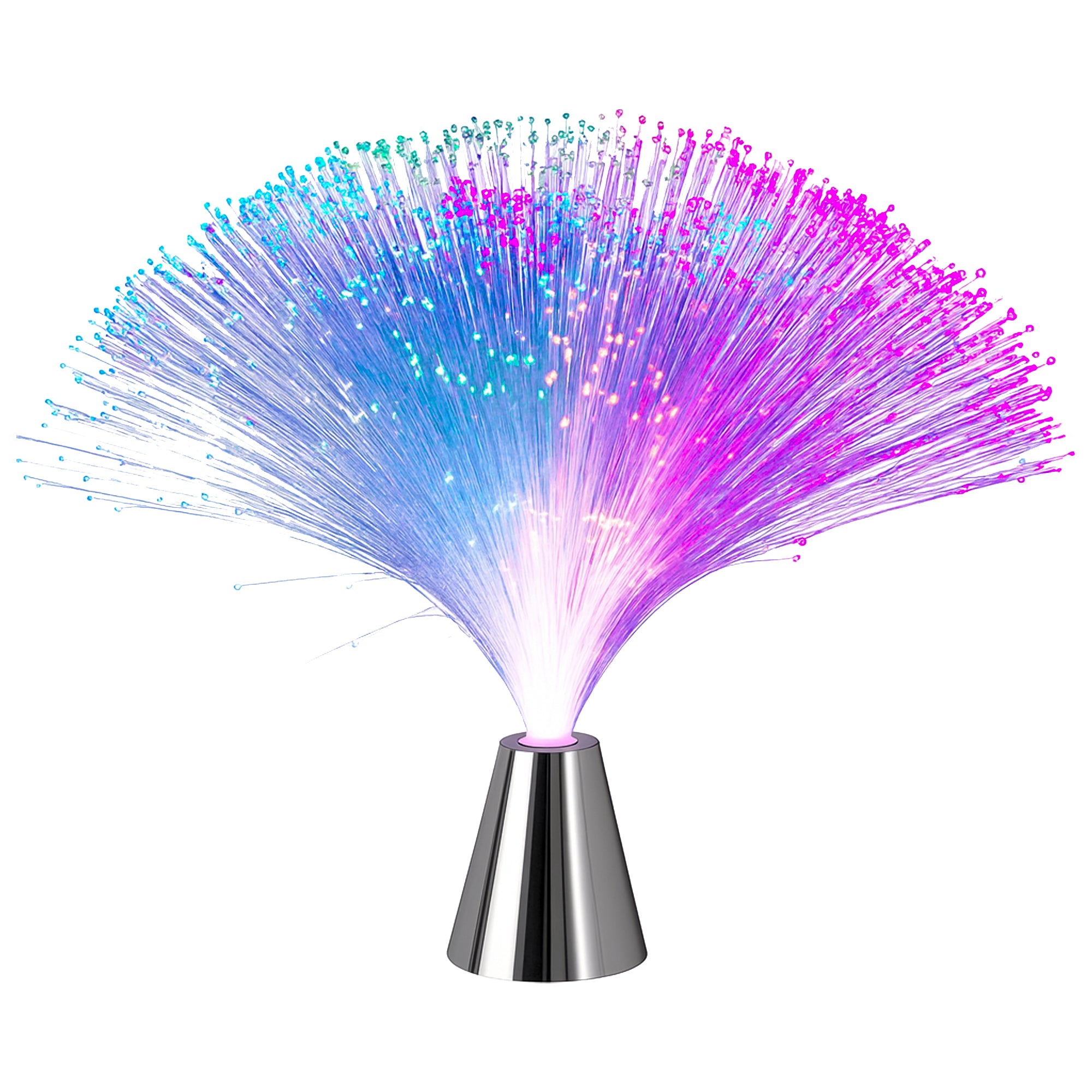 Colour Changing Rotating Fibre Optic LED Lamp