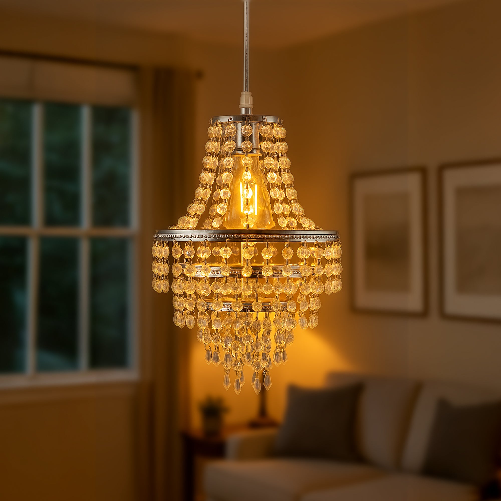 Acrylic Teardrop Pendant Lampshade