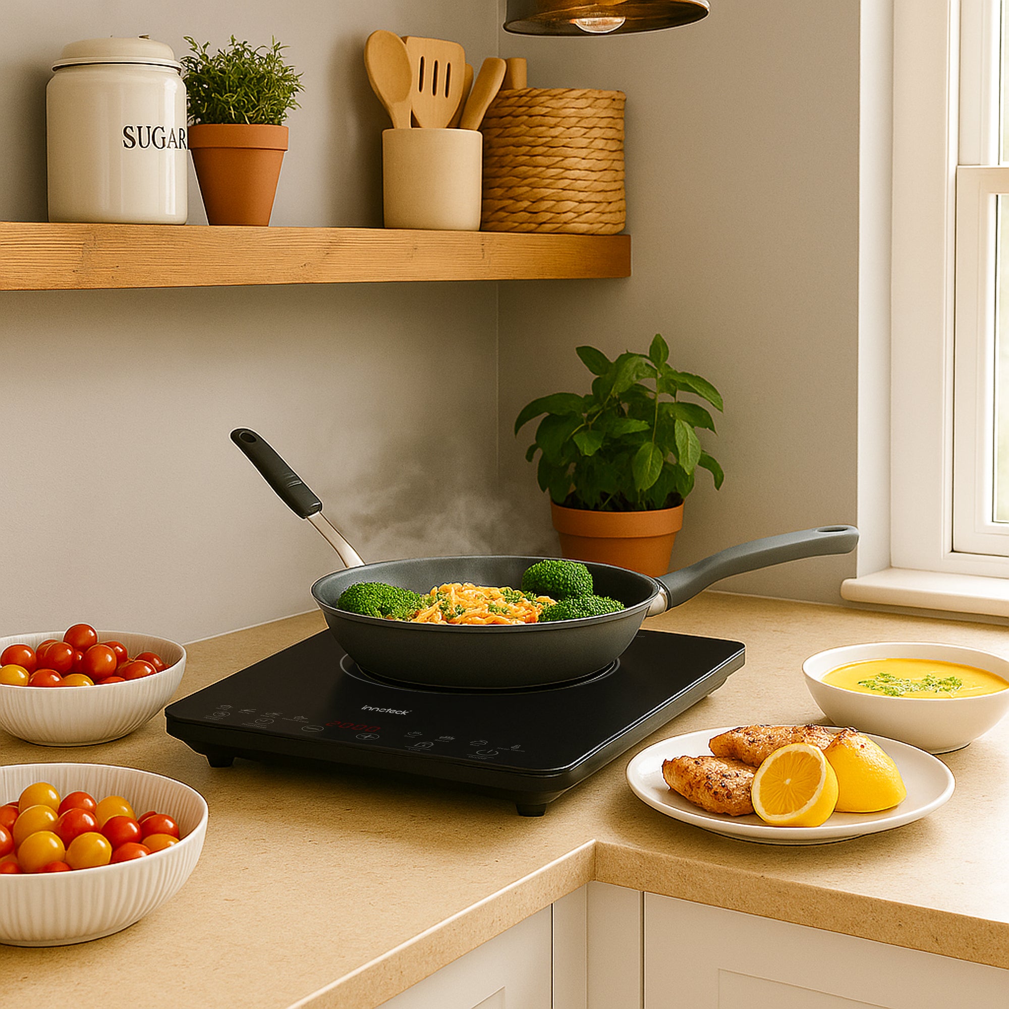 2000W Portable Induction Hob with 8 Presets