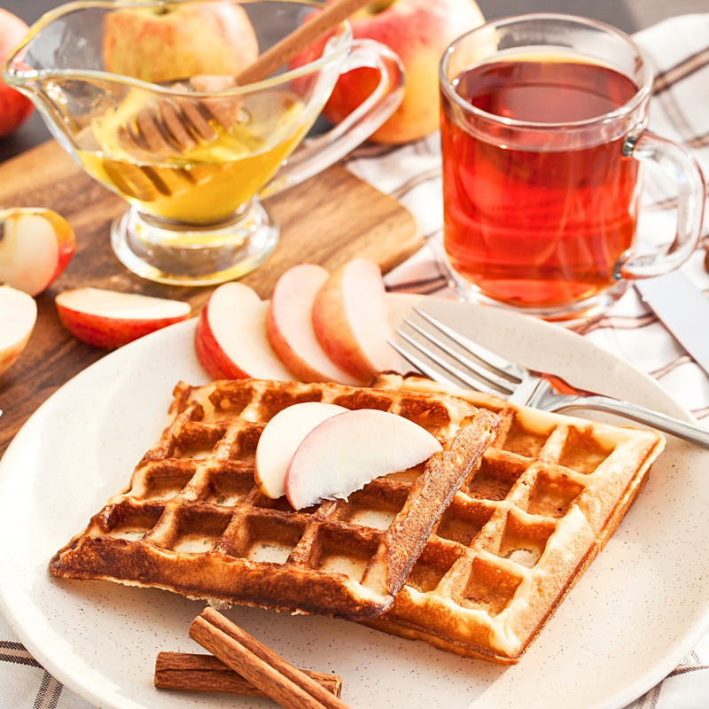 Apple Cinnamon Waffles