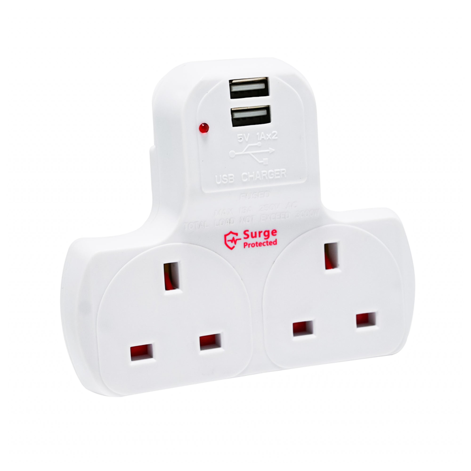 Wall Mounted 2 Way extension socket | Plug socket extension