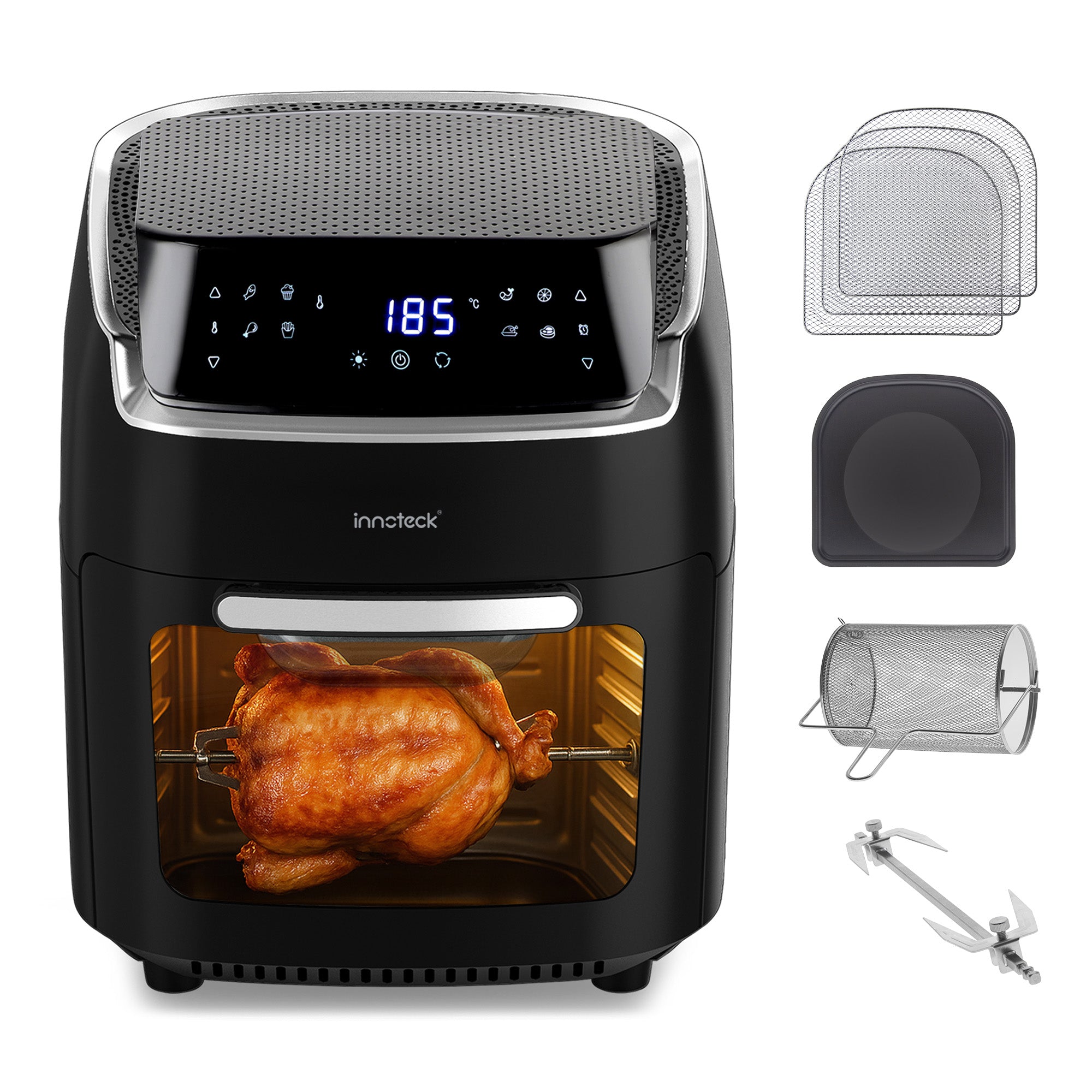 12L Digital Air Fryer Oven with Rotisserie and Dehydrator