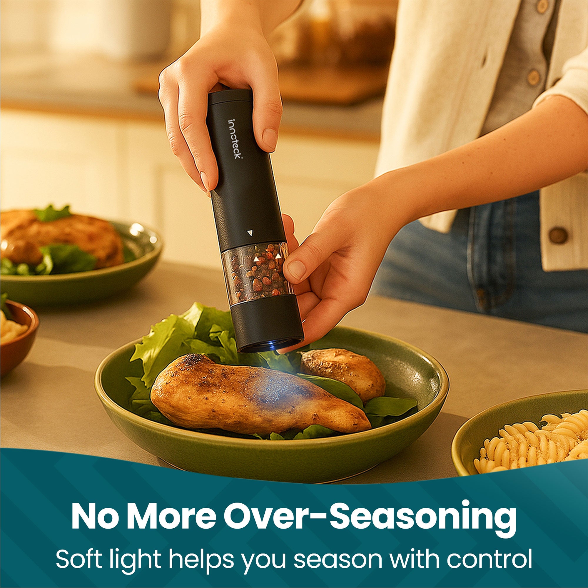 2 Piece Electric Salt & Pepper Mill Set