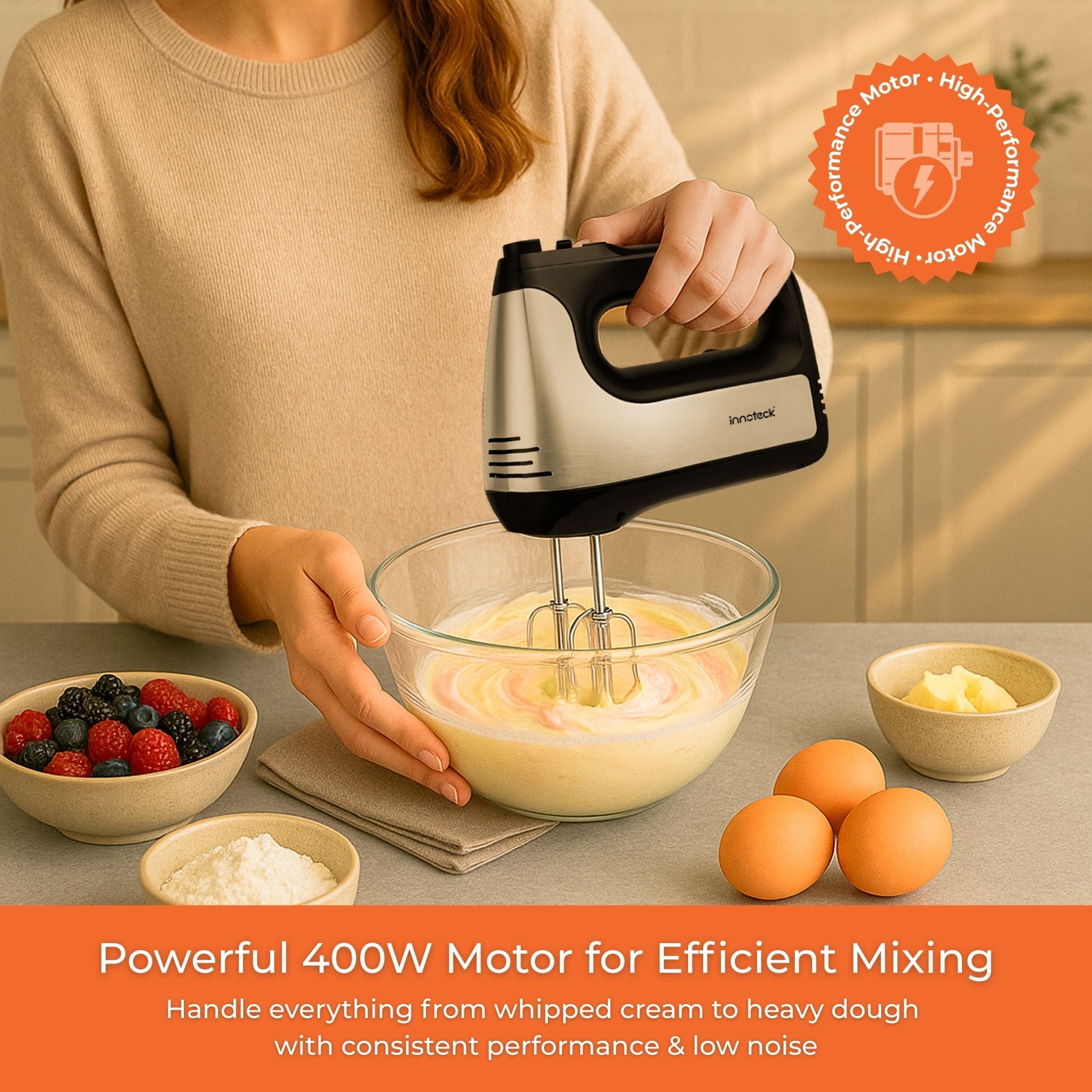 Hand Mixer with 5 Speed and Turbo Function