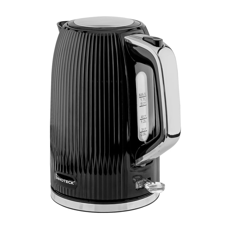 Innoteck stainless steel electric kettle front view