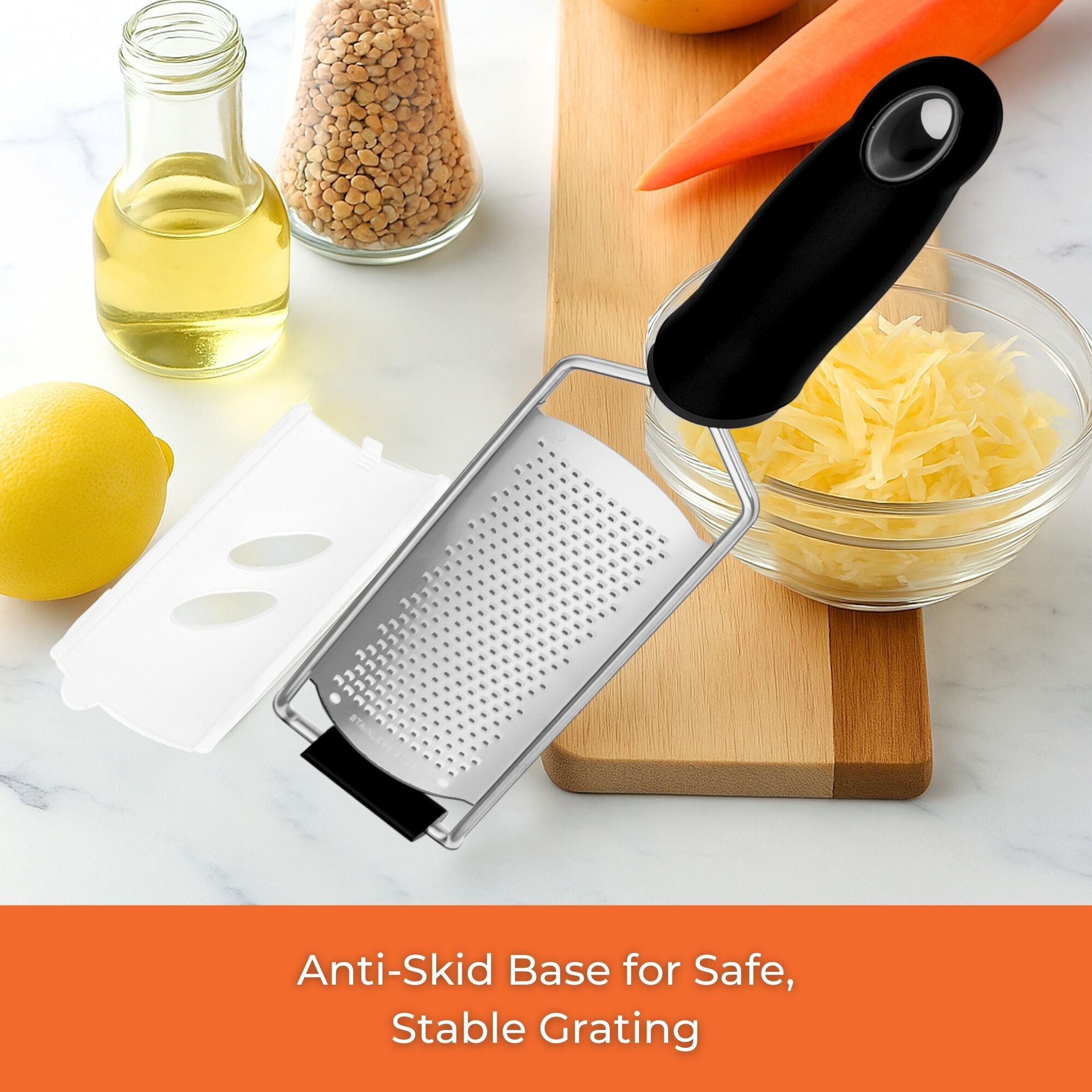 Fine Grater with protective case and handle