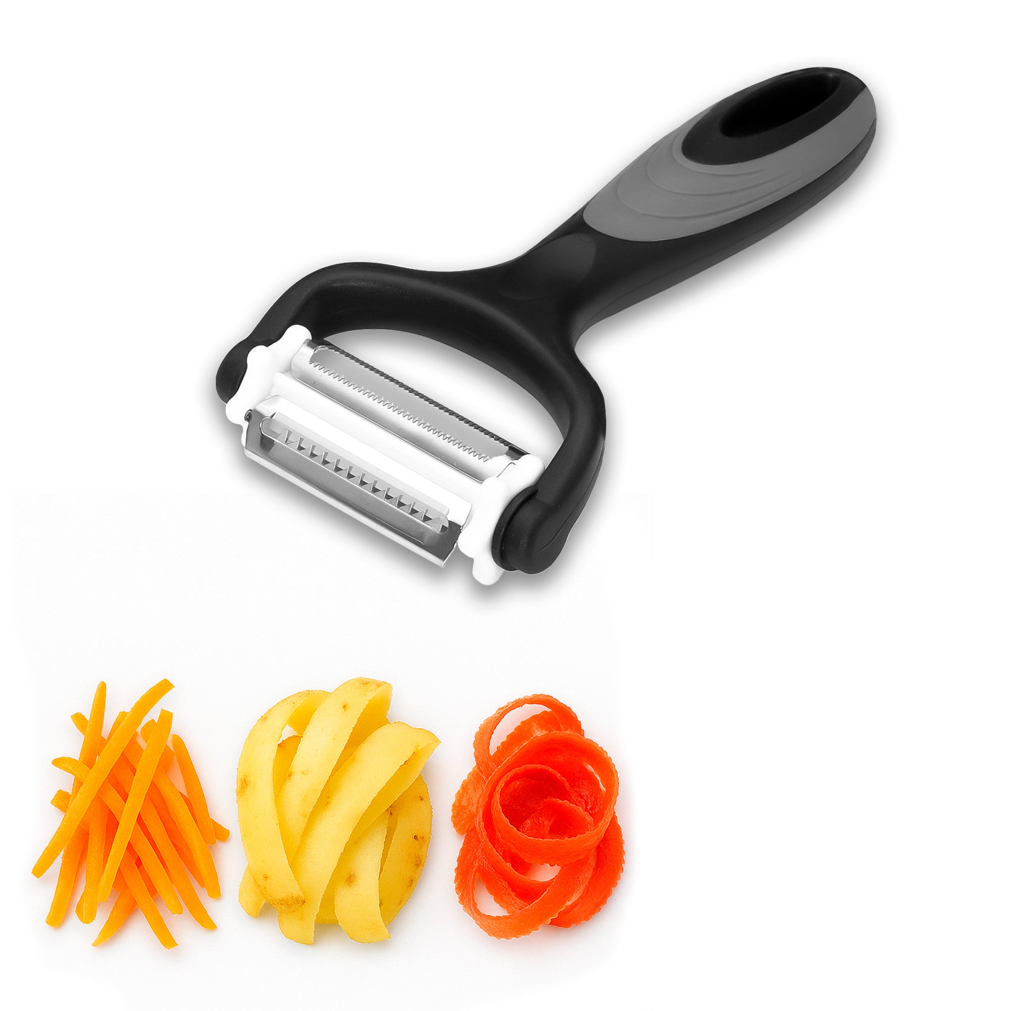 3 in 1 Multi-Functional Peeler with Stainless Steel Blades