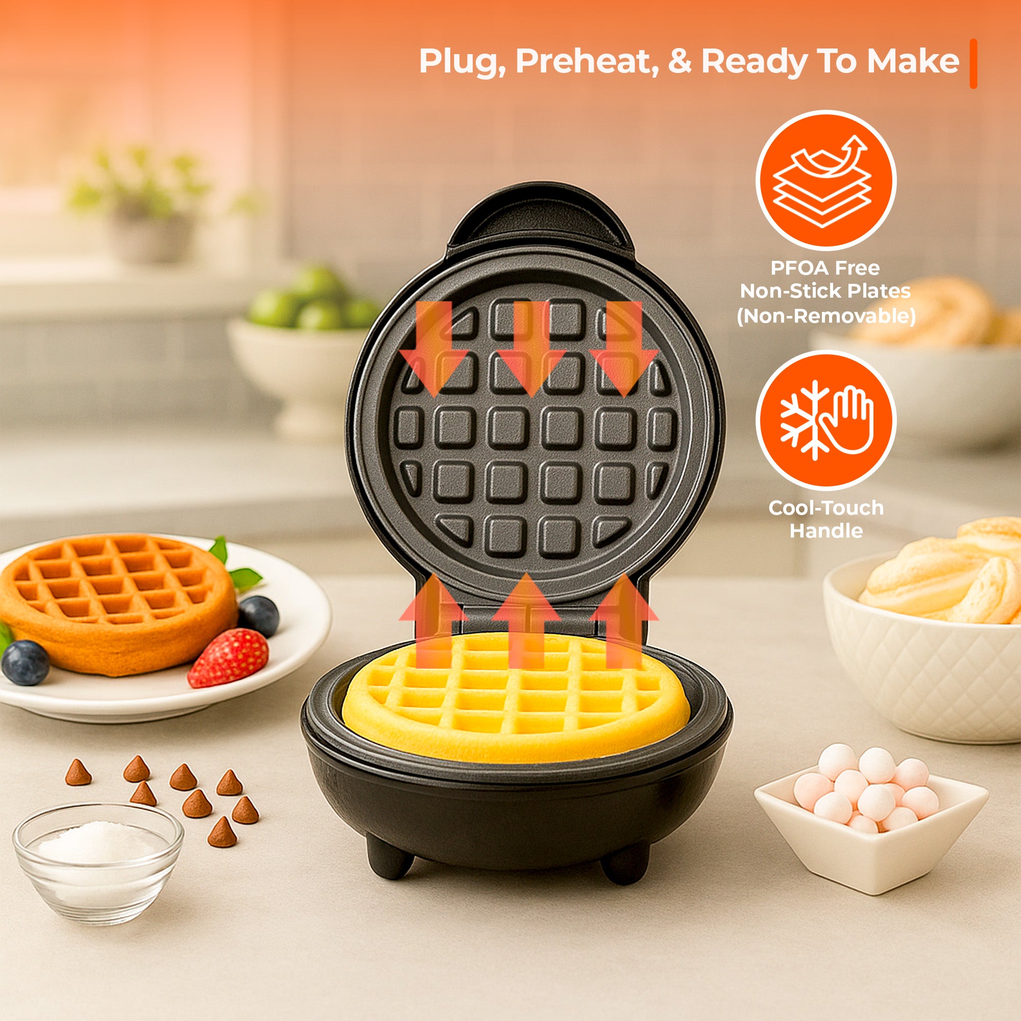 Mini Waffle Snack Makers