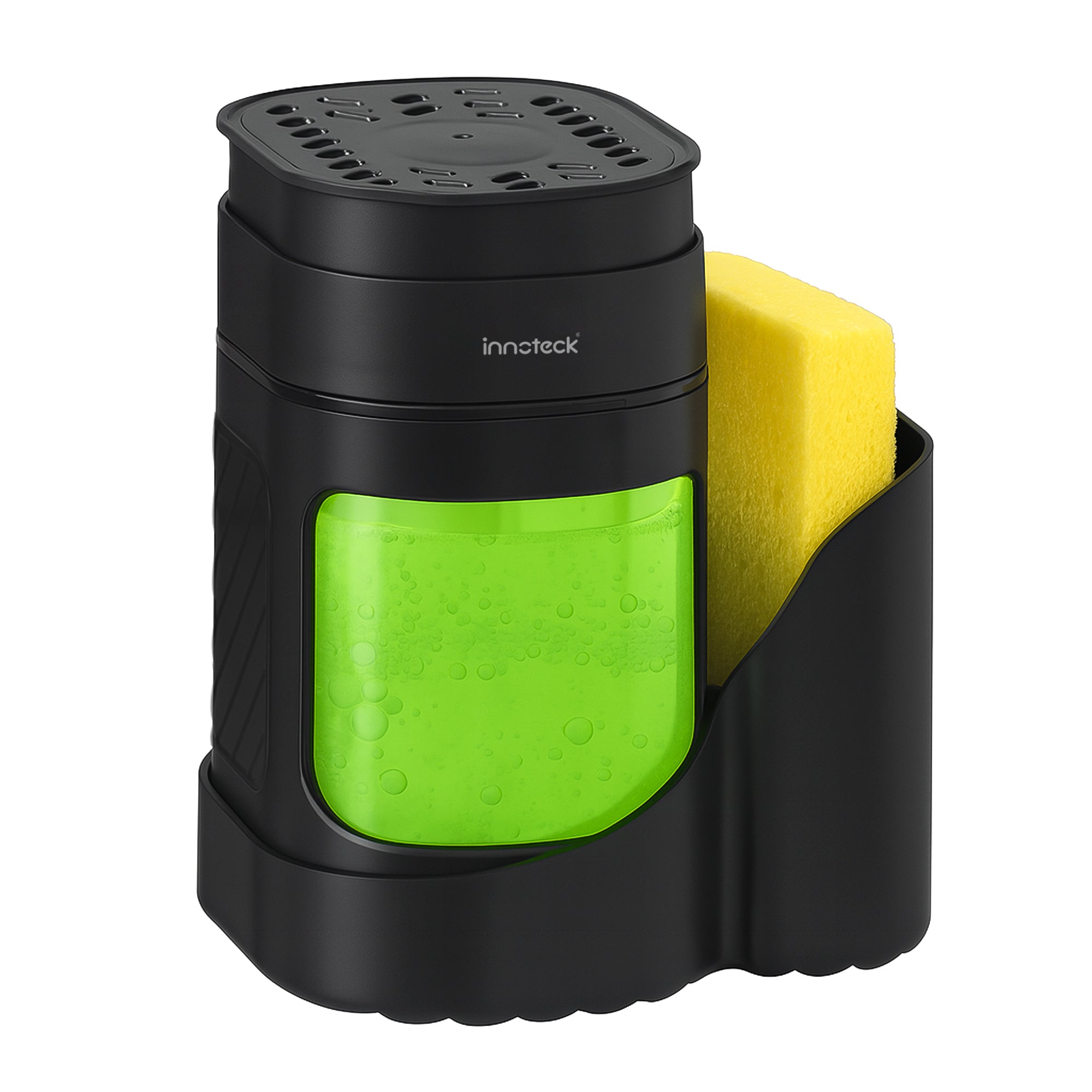 3-in-1 Sink Caddy Organiser with Dual Soap Holder & Sponge Tray