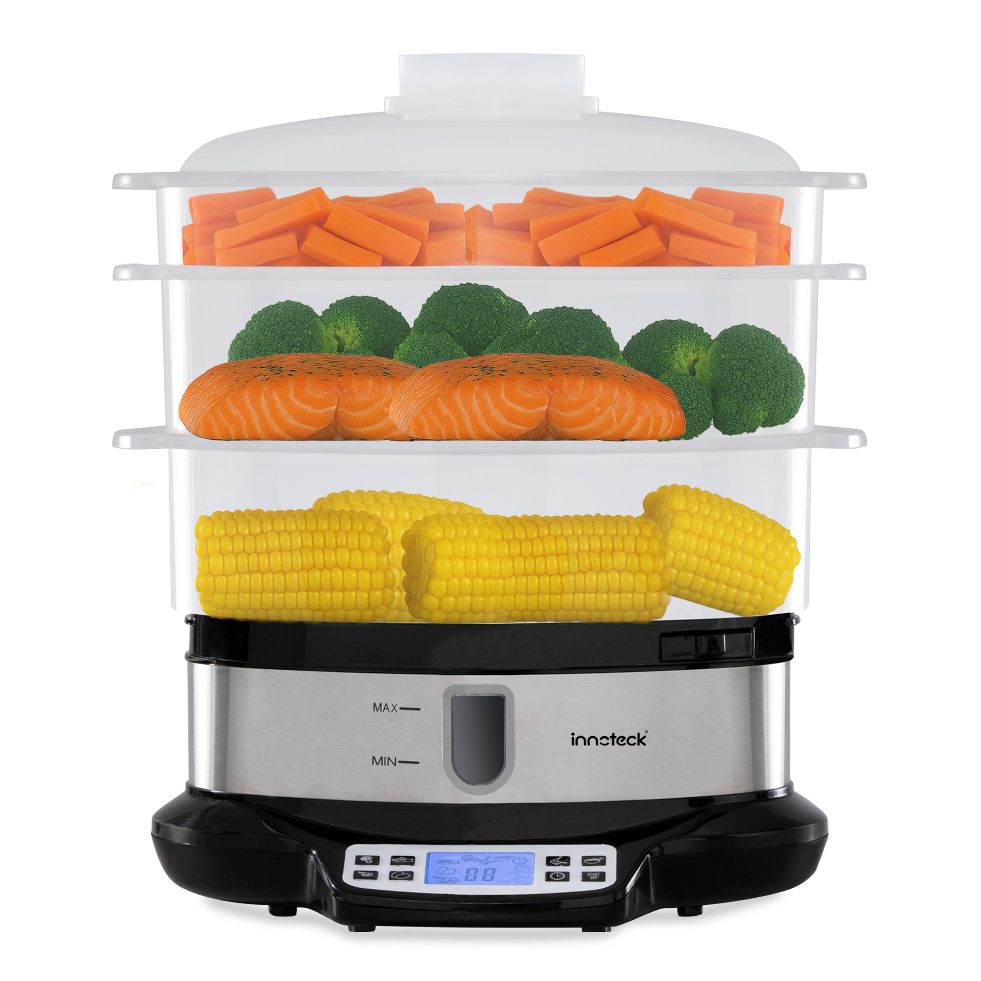 3-Tier Steam Cooker with Digital Timer