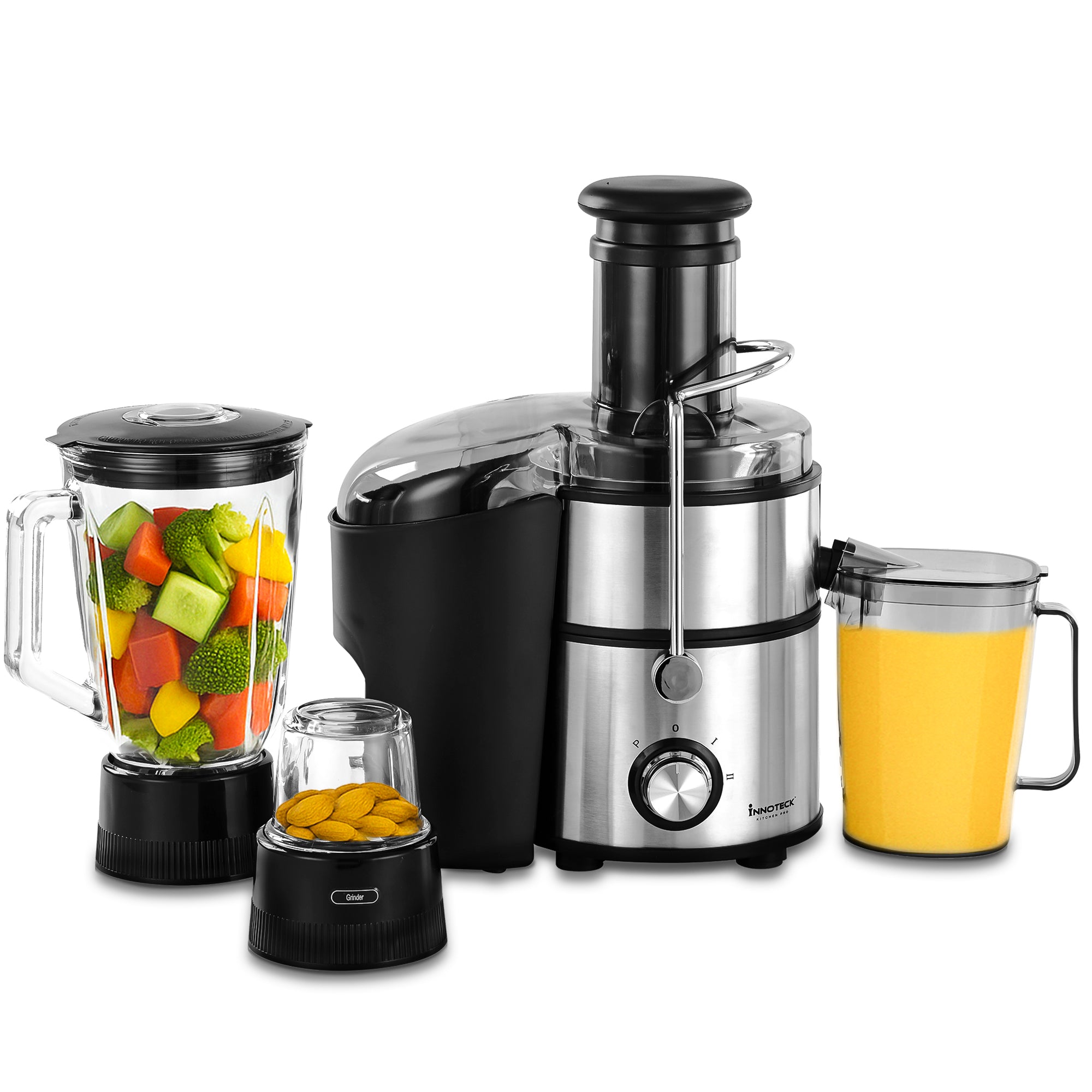 3-in-1 Juicer, Blender and Grinder Set