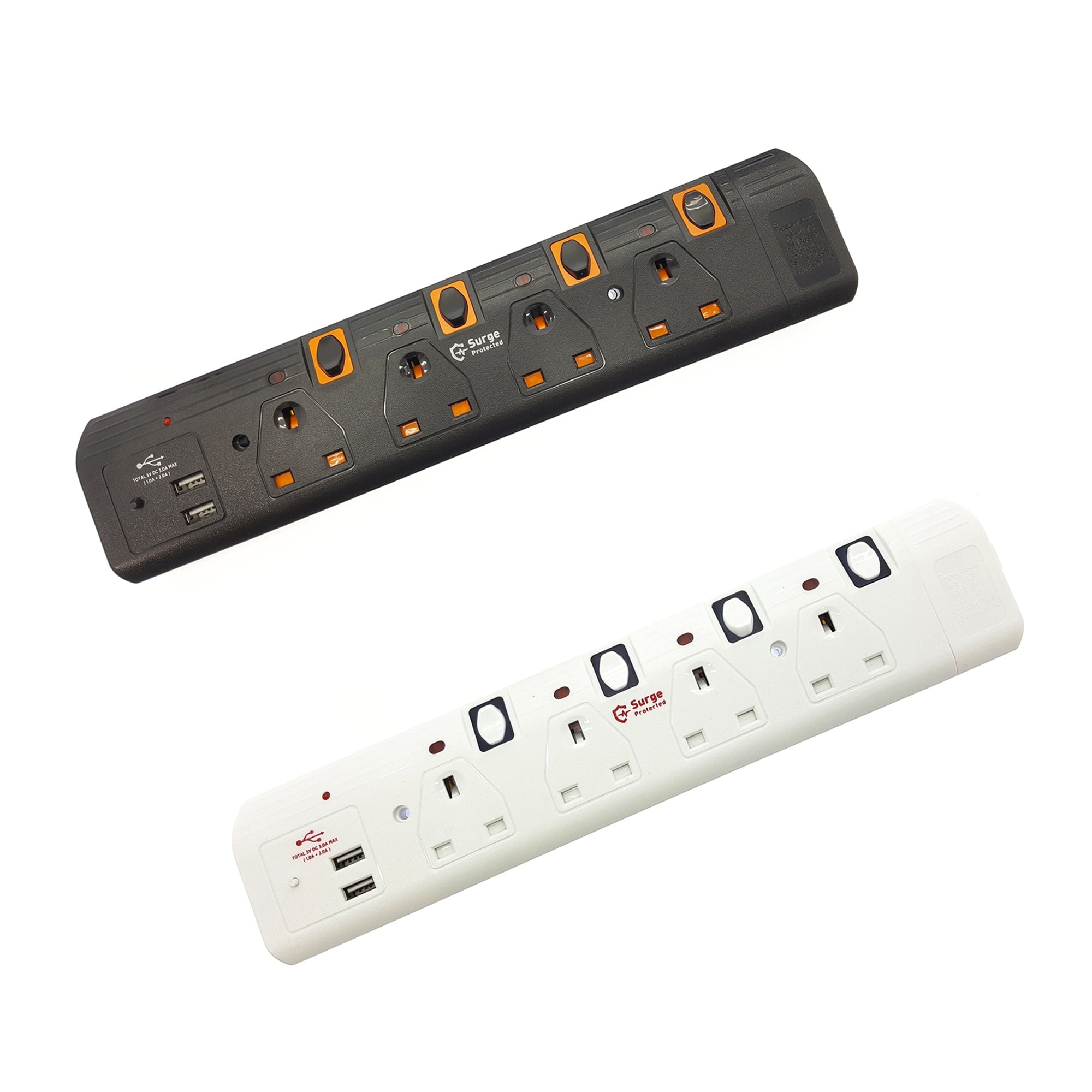 Extension Leads Graphics Smart Extension leads | 2M Extension leads with 4 sockets