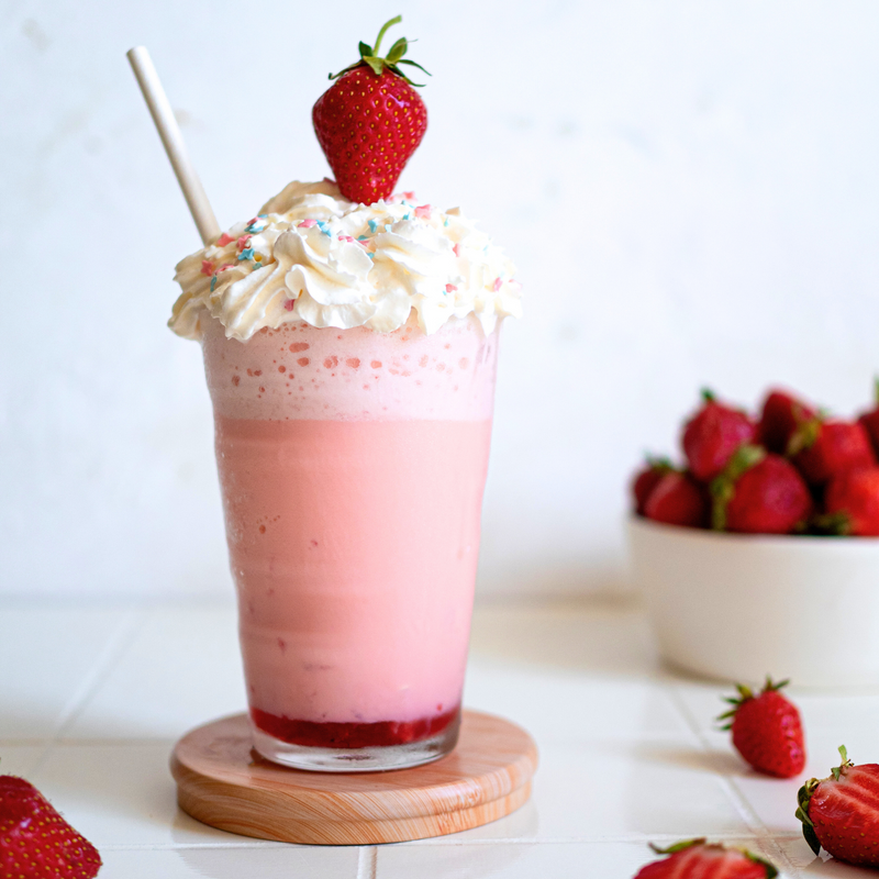 Fresh Strawberry Milkshake