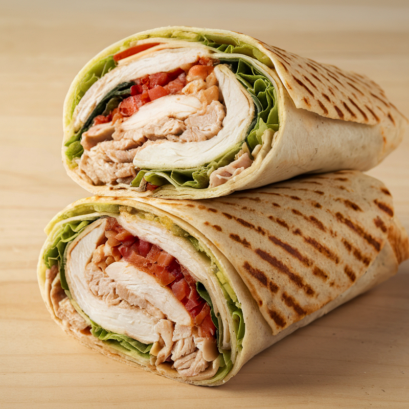 Grilled Veg & Halloumi Wrap