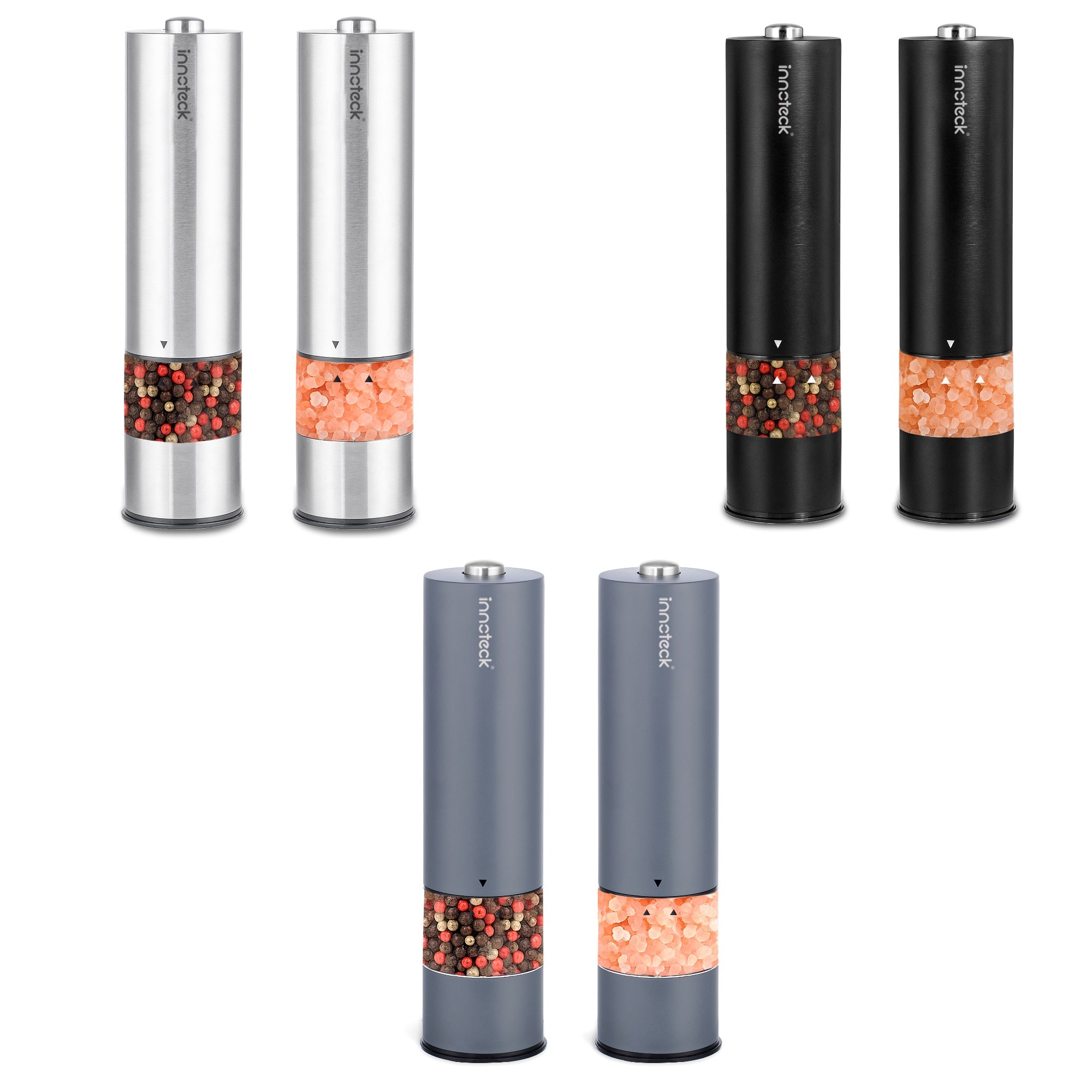 2 Piece Electric Salt & Pepper Mill Set