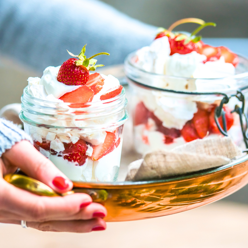 Whipped Cream & Berry Eton Mess